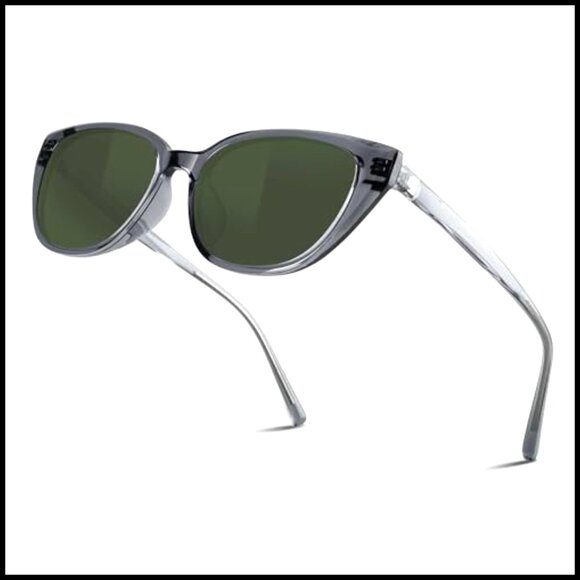 Corning Glass Lens Polarized Sunglasses, Retro Fashion, UV400 Protection